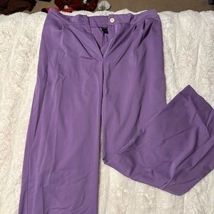 purple office pants
